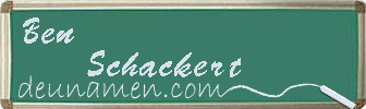 Ben Schackert Visitenkarte